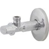 BROEN Arcofix uždarymo vožtuvas, ilgas, chromuotas, nipelis/nipelis 1/2" x 3/8" su Ø70 mm rozete. Tiekiamas be jungiamosios veržlės, skirtos 10 mm variniam vamzdžiui #744524033