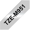 BROTHER TZEM951 24 Juodas ON Sidabrinis MET-M