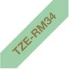 Brother TZE-RM34 JUOSTOS 12MM/MINT Žalias ON AUKSO