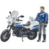 BRUDER policijos motociklas Ducati su policininko figūrėle 62731