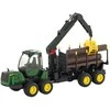 Bruder Profesionalios serijos „John Deere 1210E“ medvežė su 4 kamienais ir griebtuvu (02133)