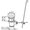 Dugno vožtuvas Oras 552051, Ø 63 mm
