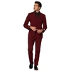 Burgundiško vyno spalvos kostiumas OppoSuits