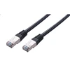 C-TECH kabelio pataisos laidas Cat5e, FTP, juodas, 0,5 m