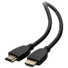 C2G 0.3m High Speed HDMI Cable with Ethernet - 4K 60Hz, 0.3 m, HDMI Type A (Standard), HDMI Type A (Standard), 3D, 18 Gbit/s, Juodas