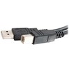 C2G USB 2.0 A/B laidas, 2 m, juodas