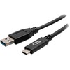 Kabelis USB C2G USB-C - USB-A 0.15 m Juodas (C2G28874)
