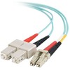 C2G C2G LC-SC 10Gb 50/125 OM3 Duplex Multimode PVC Fiber Optic Cable (LSZH) - Netzwerkkabel - SC multi-mode (M) zu LC Multi-Mode (M) - 2 m - Glasfaser - Duplex - 50/125 Mikrometer - OM3 - halogenfrei - Aquamarin