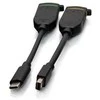C2G Universalus 4K HDMI® adapterio žiedas su spalvomis koduotu „Mini DisplayPort™“ ir USB-C®, „Mini DisplayPort“, USB-C, HDMI, juodas