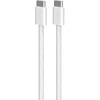 Kabelis Puro Braided USB-C/USB-C 60W, 1,5 m, baltas