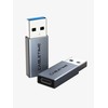 Cabletime CP77G, USB A tipo, USB C tipo, pilkas