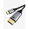 Cabletime CT-C160-PU31-CMDP2-S1, 1 m, USB C tipo, DisplayPort, Kištukas, Kištukas, Tiesus