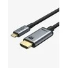 Cabletime CT-C160-PU31-CMHD4-S1.8, 1.8 m, Thunderbolt 3, HDMI, Kištukas, Kištukas, Tiesus