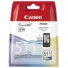 Canon CL-511 Originalus Žydras, Rausvai raudona, Geltona 1 vnt