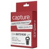 Capture 12 mm x 4 m juodas ant raudono fono