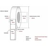 Capture Label 50x25 - Core 40. Baltas.