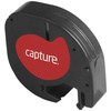 Capture 12mm x 4m Juodas on Baltas