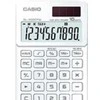Casio SL-1000TW, Stalinis, 10 skaitmenų, Baterija / Saulės energija, Balta
