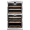 Caso | Wine cooler | WineComfort 660 Smart | Energy efficiency class G | Free standing | Bottles capacity 66 | Nerūdijantis plienas/Juodas