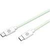 Celly USBCUSBCCOTT - USB-C to USB-C Cotton Braided Cable [POWER DELIVERY], 1.5 m, USB C, USB C, Žalias, Baltas