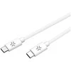 CELLY USBCUSBCCOTT - USB-C Į USB-C MEDVILNINIU PINTU KABELIS Baltas (MAITINIMO TIEKIMAS)