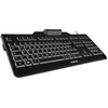 CHERRY KC 1000 SC su laidu Smartcard Klaviatūra, Juodas, USB (QWERTY - UK), Full-size (100%), su laidu, USB, Mechaninė, QWERTY, Juodas