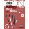 Clairefontaine Paint-On Blok A5 250gram Terra Cotta, 20 ark, Toplimet