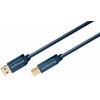 ClickTronic 0.5m USB3.0 A - B m/m, 0.5 m, USB A, USB B, USB 3.2 Gen 1 (3.1 Gen 1), vyriškas/vyriškas, mėlynas