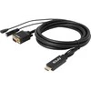 Kabelis Club 3D HDMI - D-Sub (VGA) 2m juoda (CAC-1712)