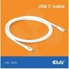 Club 3D Club3D Lifestyle USB-C Kabelis PD 240W,20Gbps 2m baltas St/St mažmeninė prekyba