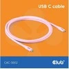 Club 3D Club3D Lifestyle USB-C Kabelis PD 240W,20Gbps 2m rožinė St/St mažmeninė prekyba