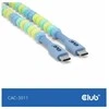 Club 3D USB-C į USB-C kabelis, 2 m, mėlynas