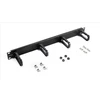 „CommScope PASSE CORDON 1U NOIR AC 4“, Kabelių valdymo skydelis, Juodas, Plienas, 1U, RoHS 2011/65/EU ISO 9001:2008, 482,6 mm