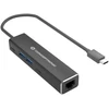 Conceptronic ABBY13B Gigabit Ethernet USB 3.2 Gen 1 adapteris su USB šakotuvu, GbE, USB-A x 2, USB-C x 2, laidinis, USB 3.2 Gen 1 (3.1 Gen 1) Type-C, 10,100,1000 Mbit/s, IEEE 802.1Q, IEEE 802.1p, IEEE 802.3, IEEE 802.3ab, IEEE 802.3az, IEEE 802.3u, pilkas, aliuminis