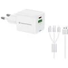Įkroviklis Conceptronic CONCEPTRONIC Ladegerät 2Port 33W,1xUSB-C,1xUSB-A +3-in-1 sw