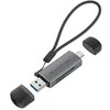 Skaitytuvas Conceptronic CONCEPTRONIC kortelių skaitytuvas USB-C/USB-A -> Micro SD/TF sw