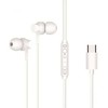 Ausinės Conceptronic BRENDAN03W ausinės/komplektas słuchawkowy su laidu Douszny Połączenia/muzyka USB Type-C Baltas