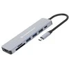 Adapteris AV Conceptronic CONCEPTRONIC Dock USB-C->HDMI,USB3.0,100WPD 7-in-1 0.25m gr