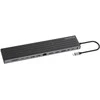 Conceptronic DONN32B 14 vienetų MST prijungimo stotis USB 3.2 Gen 1, HDMI x 2, DP, GbE LAN, USB-A 5Gbps x 3, USB-C 5Gbps x 2, SD, TF/MicroSD, 3,5 mm ausinės, apsauginė plyšys, 100W USB PD, laidinė, USB 3.2 Gen 1 (3.1 Gen 1) Type-C, 100 W, 3,5 mm, 10,100,1000 Mbit/s, IEEE 802.3ab