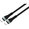 Conceptronic ETTA01B12 USB C-C PD 3.0 100W greito įkrovimo kabelis 1,2 m, 20 V 5 A, 480 Mbps, E-Mark, 1,2 m, USB C, USB C, USB 2.0, 0,48 Gbit/s, juodas