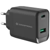 CONCEPTRONIC LadegerĂ¤t 2Port GaN USB-C/-A 45WPD3.0/PPS sw