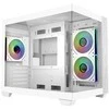 „Cooler Master Elite 481 Wood“, ATX, permatomas šoninis skydelis, 3x 120 mm ARGB ventiliatoriai, baltas