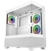 „Cooler Master Elite 690 Wood“, ATX, permatomas šoninis skydelis, 3x 120 mm ARGB ventiliatoriai, baltas