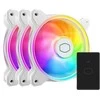 Cooler Master MasterFan MF120 Halo² baltas 3in1, Ventiliatorius, 12 cm, 0 aps./min., 2050 aps./min., Baltas
