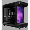 Cooler Master MasterFrame 360 Stage LCD , Tower-case - juodas, Tempered Glass x 2