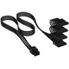 Corsair Microsystems „Corsair“ kabelis, 4 tipo, SATA maitinimo jungtis, 405 mm, 520 mm, 635 mm, 750 mm, atskirai įvyniotas – juodas