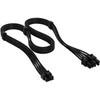 Corsair Premium Sleeved 6+2-Pin PCIe Cable, for Type 5 Power Supply – Juodas