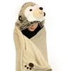 Cozy Noxxiez "Jezyk" Hooded Blanket for Children, 130x100 cm