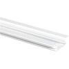 Solar Plus Aliuminio profilis Art Thin 2 m, baltai lakuotas žemas (8 mm) U formos profilis vidaus ir lauko apšvietimui. Priedų dangtelis Art.