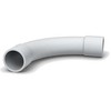 Solar Plus 90 laipsnių kampu lenktas PVC plastikinis vamzdis 16 mm (5/8) pilkas